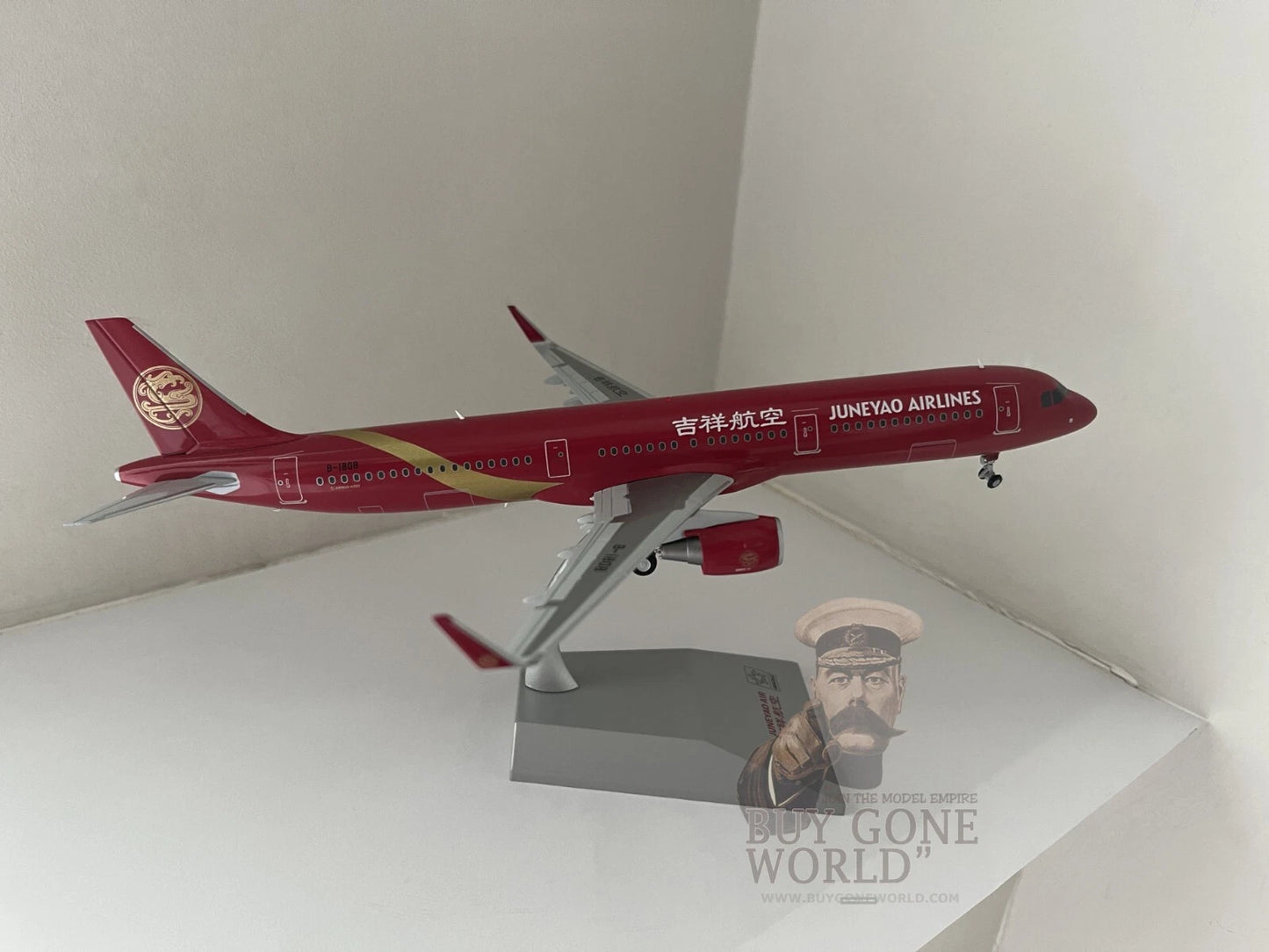JC WINGS A321 JUNEYAO AIRLINES "CHINESE RED LIVERY" REG: B-1808