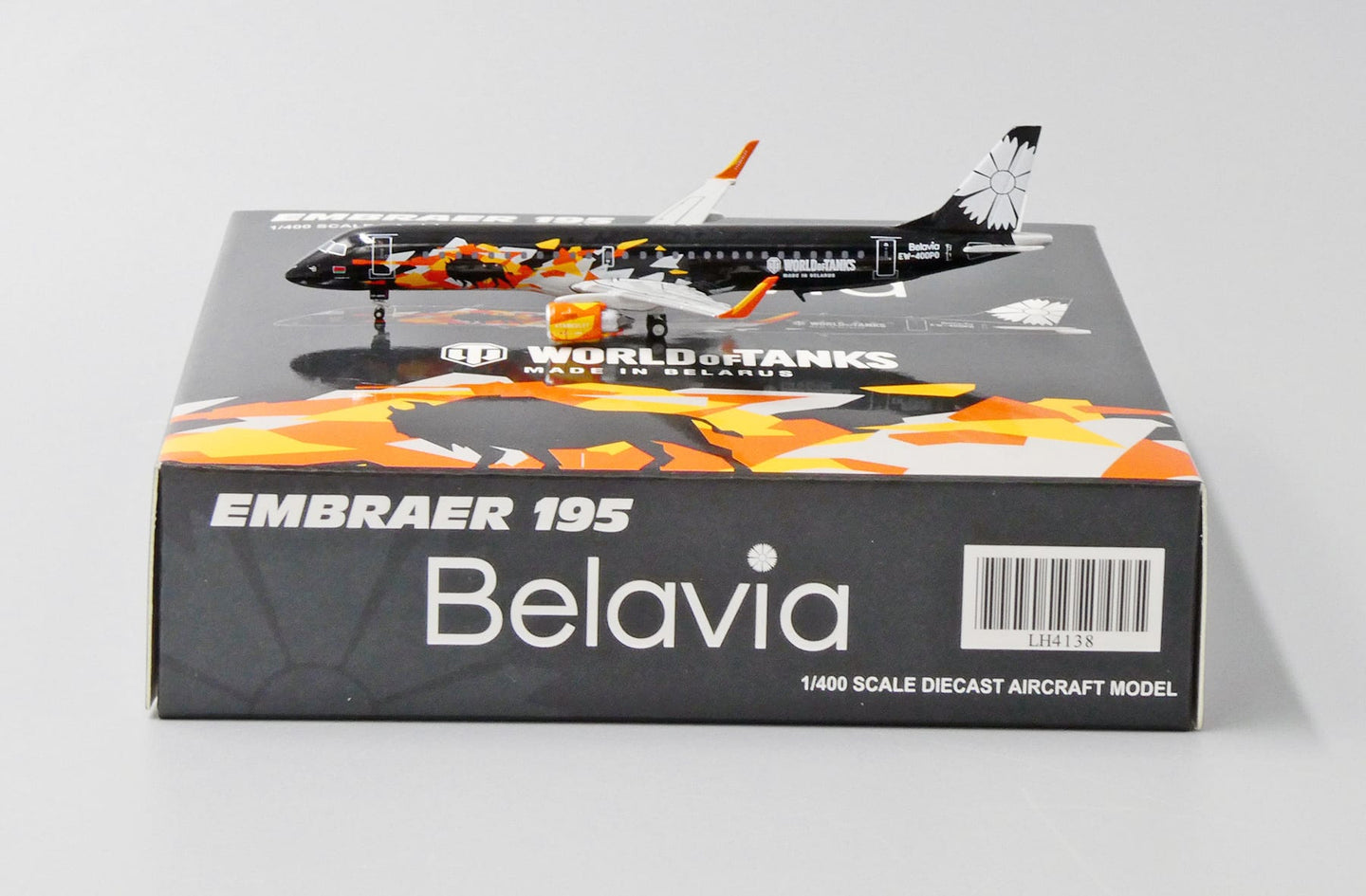 JC WINGS EMBRAER ERJ-195-200LR BELAVIA BELARUSIAN AIRLINES ‘WORLD OF TANKS’ REG: EW-400PO