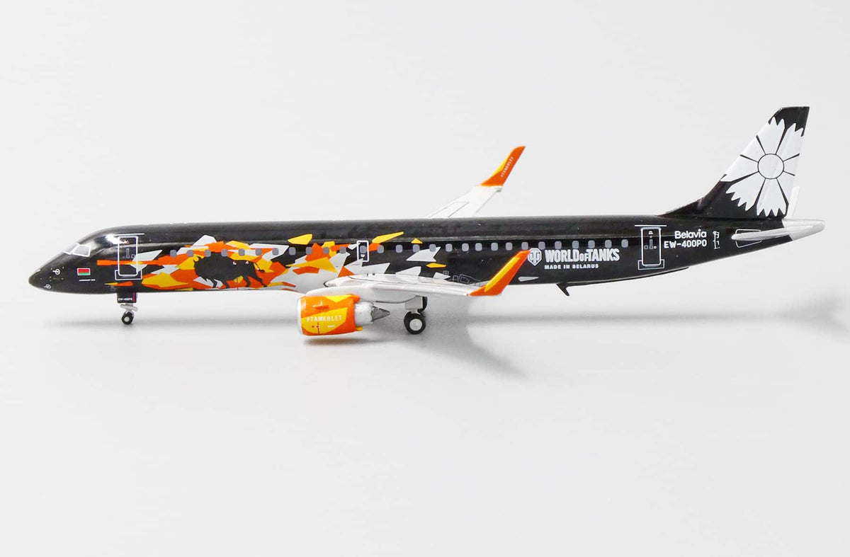 JC WINGS EMBRAER ERJ-195-200LR BELAVIA BELARUSIAN AIRLINES ‘WORLD OF TANKS’ REG: EW-400PO