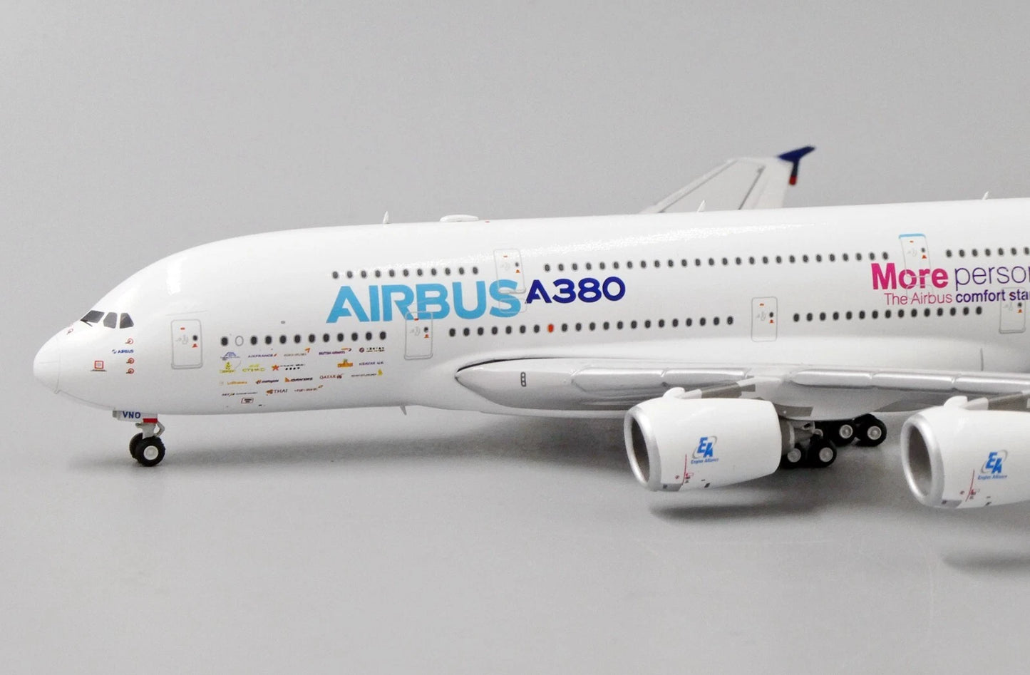 JC WINGS A380 AIRBUS INDUSTRIE "MORE PERSONAL SPACE" REG: F-WWDD