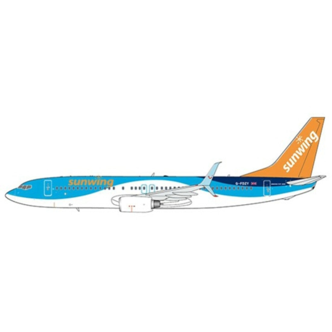 JCWINGS B737-800 SUNWING AIRLINES REG: G-FDZY