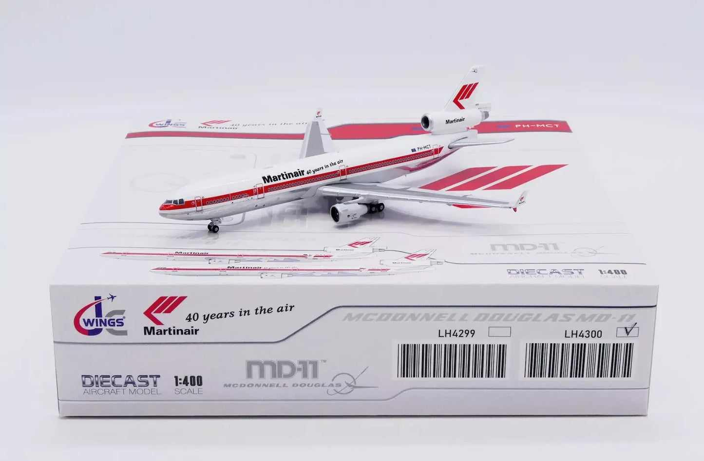 JC WINGS MD-11 MARTINAIR "40 YEARS IN THE AIR" (POLISHED) REG: PH-MCT