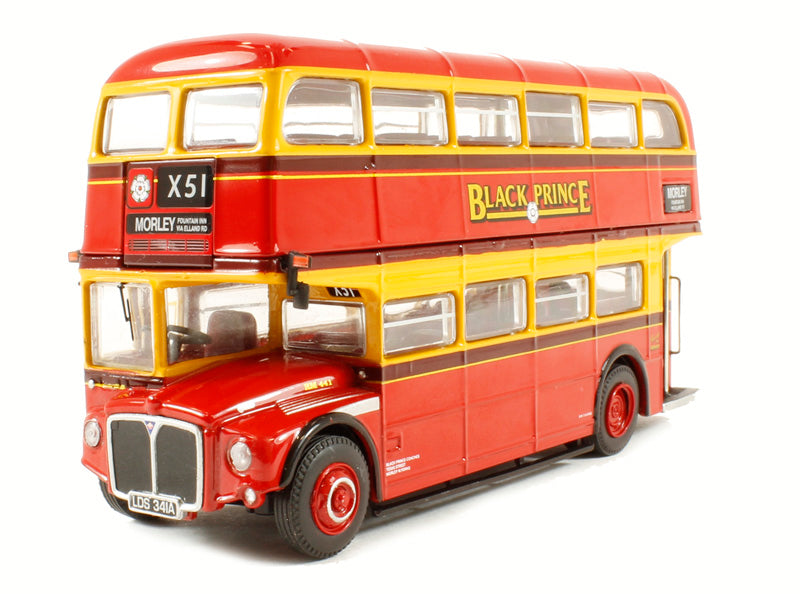 CORGI ROUTEMASTER BLACK PRINCE, X51 MORLEY FOUNTAIN INN VIA ELLAND ROAD