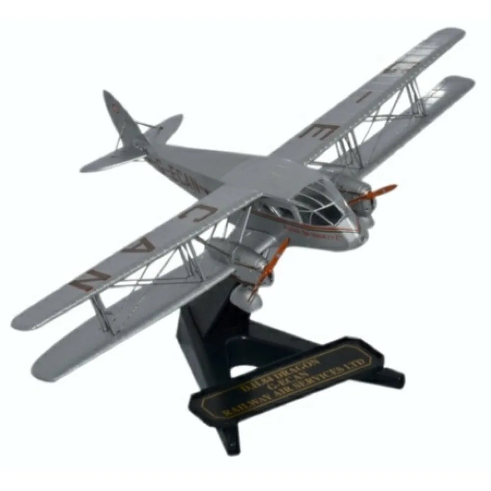 OXFORD DIECAST DH84 DRAGON G-ECAN RAILWAY AIR SERVICES