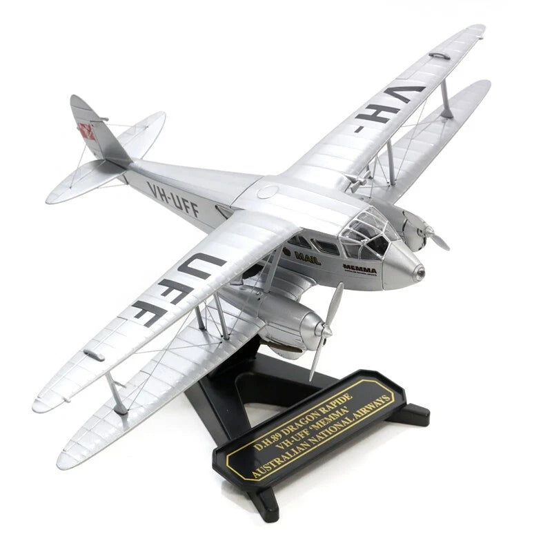 OXFORD DIECAST DRAGON RAPIDE AUSTRALIAN NATIONAL AIRWAYS REG: VH-UFF
