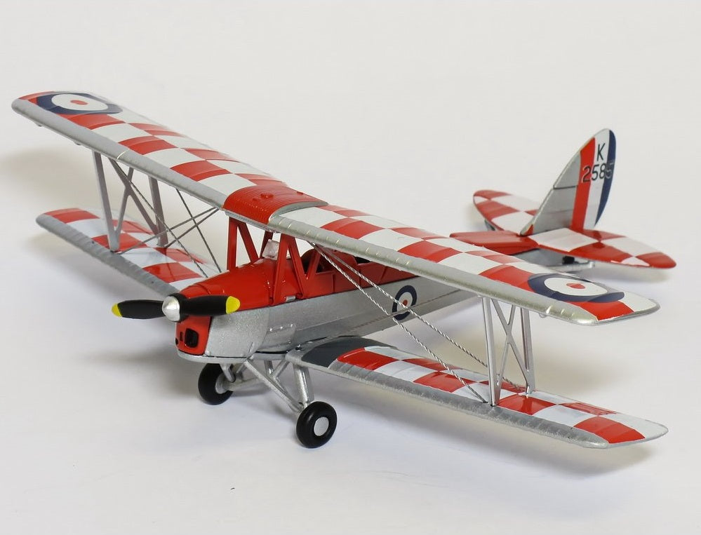 OXFORD DIECAST DH82A TIGER MOTH RAF 32 SQUADRON REG: K2585
