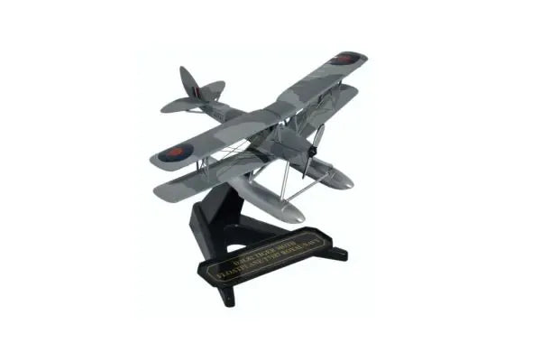 OXFORD DIECAST DH TIGER MOTH FLOATPLANE ROYAL NAVY