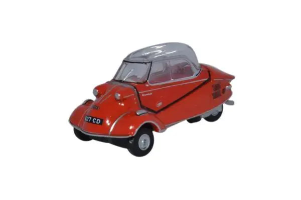 OXFORD DIECAST MESSERSHMITT KR200 BUBBLE CAR ROUGE SARDE