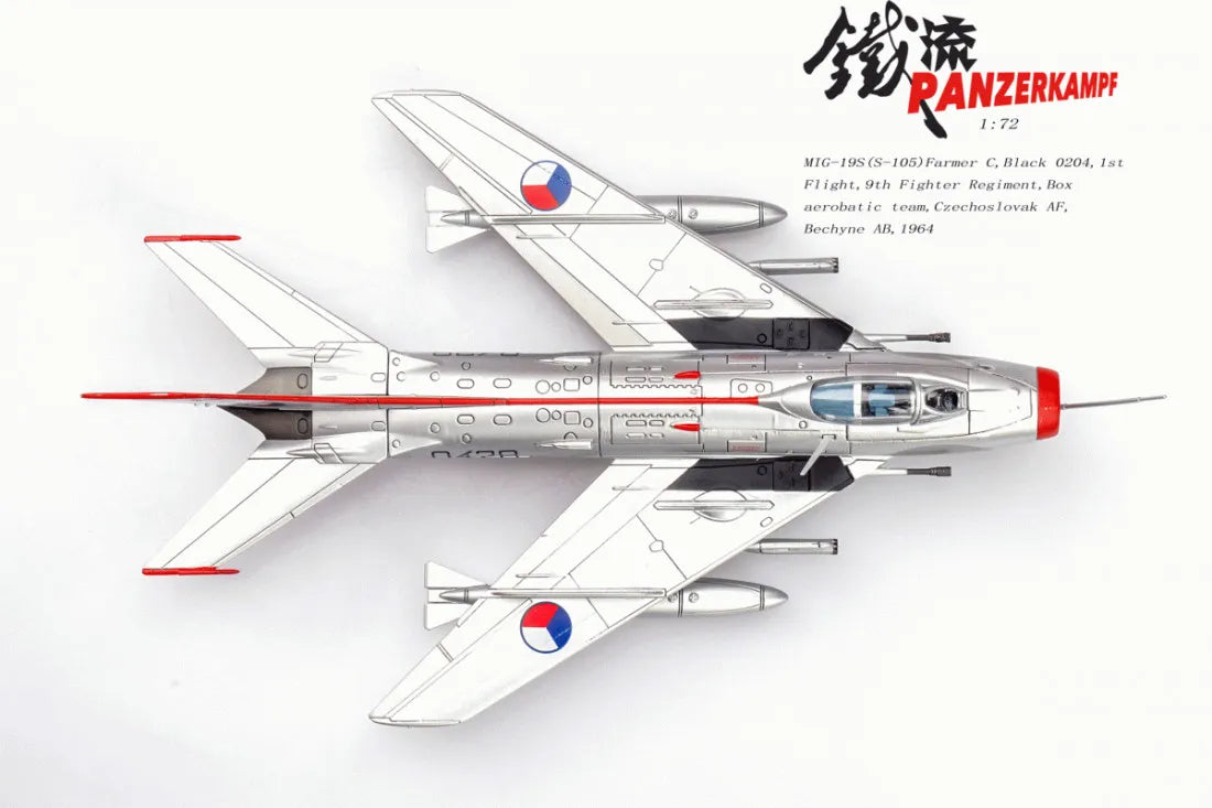 PANZERKAMPF MIG-19S(S-105)FARMER C 9TH FIGHTER REGIMENT BOX AEROBATIC TEAM