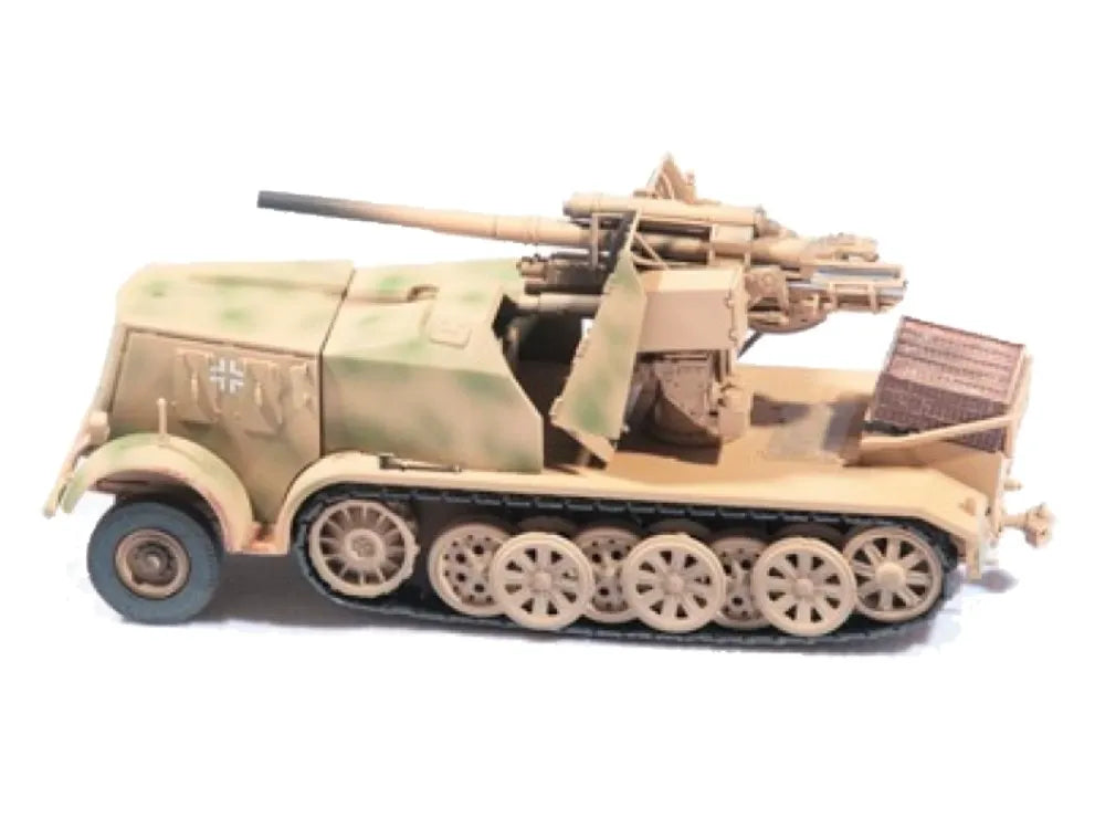 PRECISION MODEL ART GERMAN ARMY HALF TRACK CAMOUFLAGED SD.KFZ8 DB9 88MM