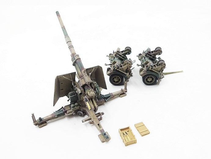 PRECISION MODEL ART 88MMGUN FLAK37 NORMANDY 1944 WITH TRAILER