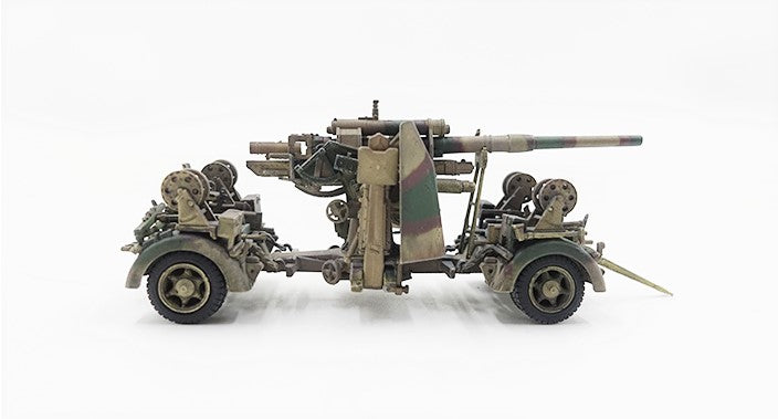 PRECISION MODEL ART 88MMGUN FLAK37 NORMANDY 1944 WITH TRAILER