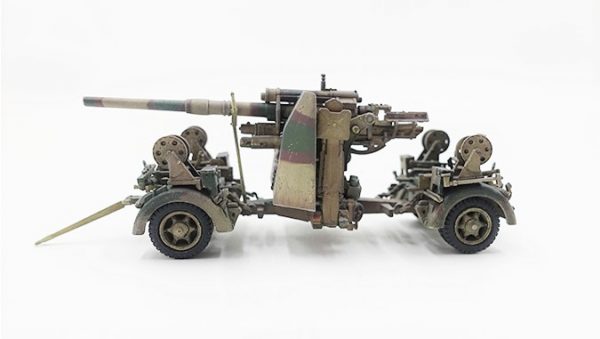 PRECISION MODEL ART 88MMGUN FLAK37 NORMANDY 1944 WITH TRAILER