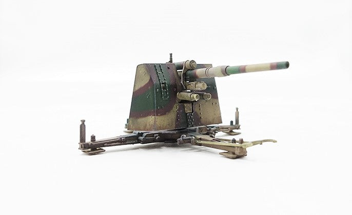 PRECISION MODEL ART 88MMGUN FLAK37 NORMANDY 1944 WITH TRAILER