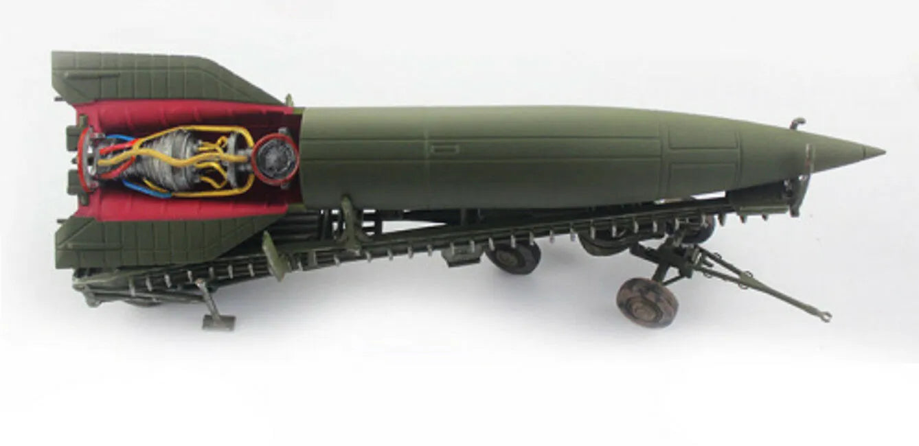 PRECISION MODEL ART V2 ROCKET GERMAN ARMY + LAUNCH TRAILER