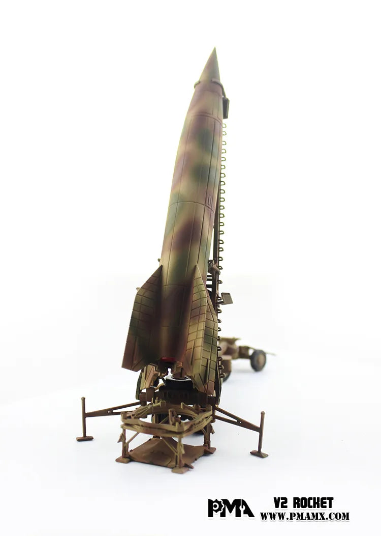 PRECISION MODEL ART V2 ROCKET CAMOUFLAGED + LAUNCH TRAILER