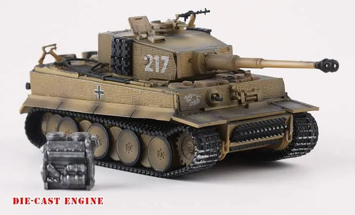 PRECISION MODEL ART TIGER I OTTO CARIUS 217 SPZABT 502 + DIECAST ENGINE