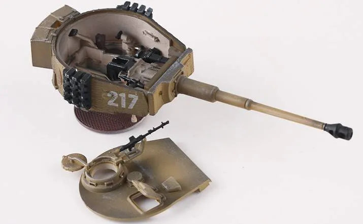 PRECISION MODEL ART TIGER I OTTO CARIUS 217 SPZABT 502 + DIECAST ENGINE