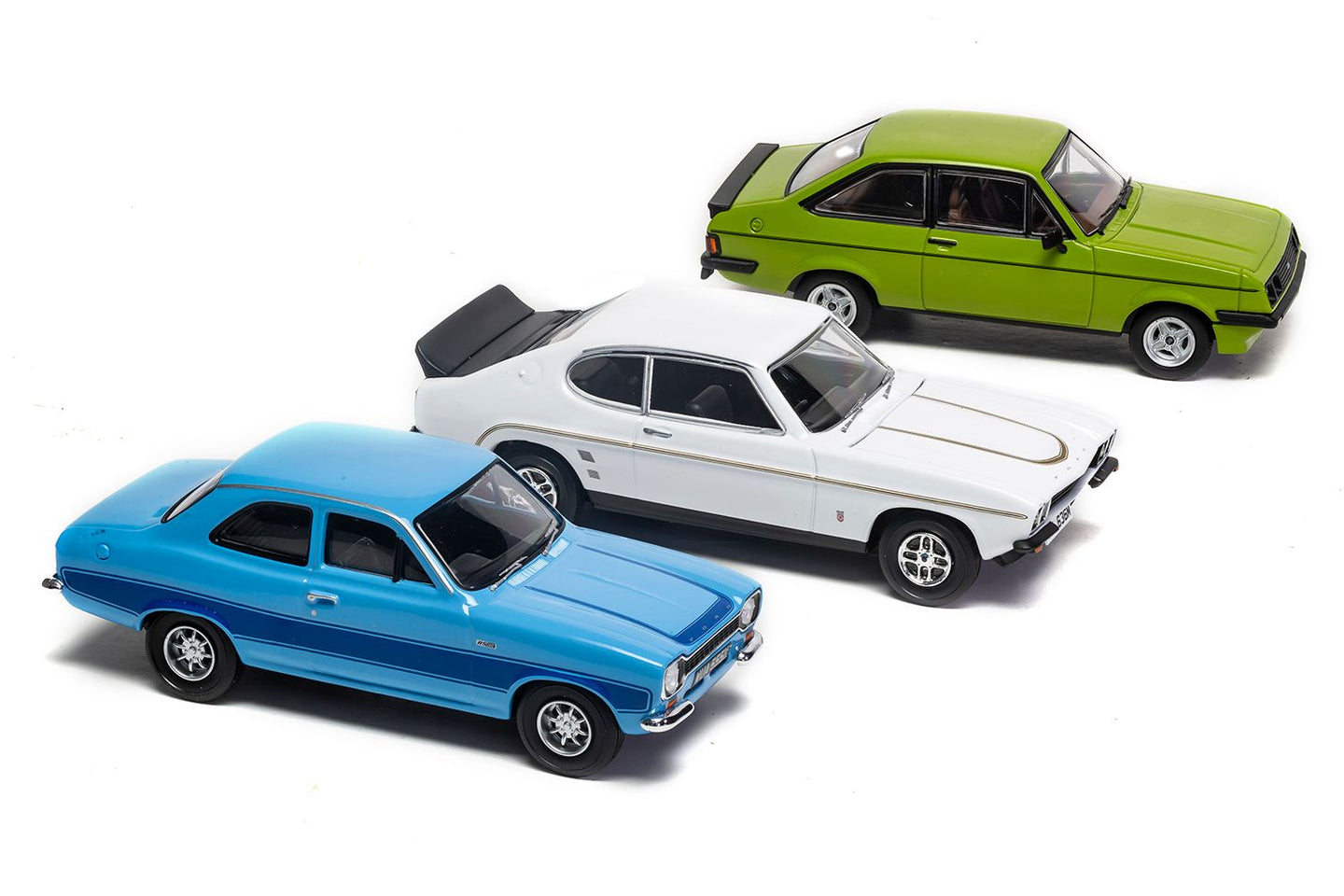 CORGI 1970S MK1 ESCORT, MKII ESCORT, CAPRI
