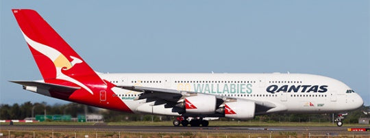 JC WINGS A380 QANTAS "GO WALLABIES" REG: VH-OQH