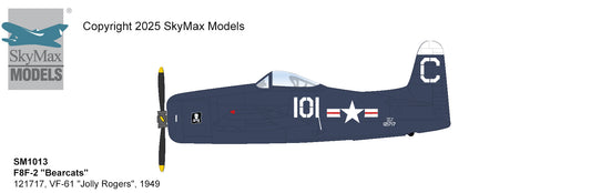 SKYMAX SM1013 1/72 F8F-2 BEARCATS 121717 VF-61 JOLLY ROGERS 1949