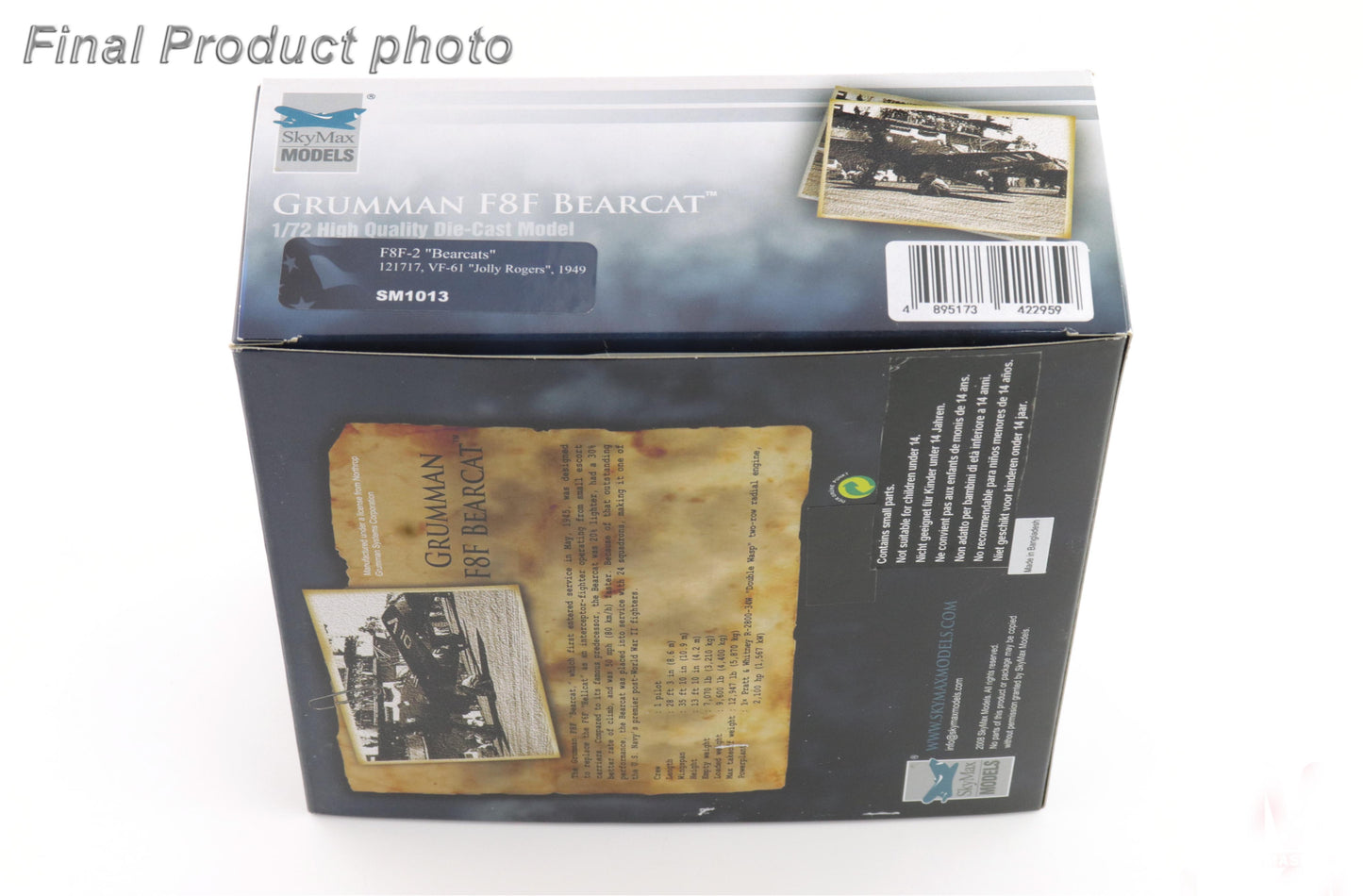 SKYMAX SM1013 1/72 F8F-2 BEARCATS 121717 VF-61 JOLLY ROGERS 1949