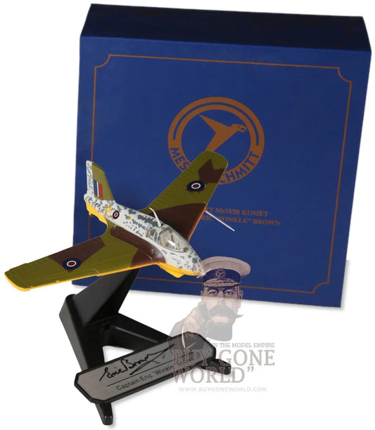 OXFORD DIECAST ME 163B KOMET ERIC BROWN ENGLAND MARCH 1942