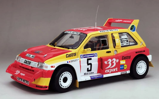 SUNSTAR MG METRO 6R4 No.5 1986 WINNER CRITERIUM DES CEVENNES (D.AURIOL, O.BERNARD)