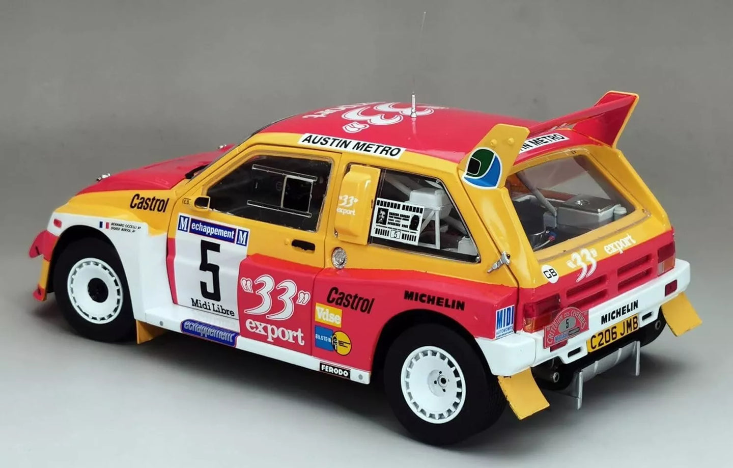 SUNSTAR MG METRO 6R4 No.5 1986 WINNER CRITERIUM DES CEVENNES (D.AURIOL, O.BERNARD)