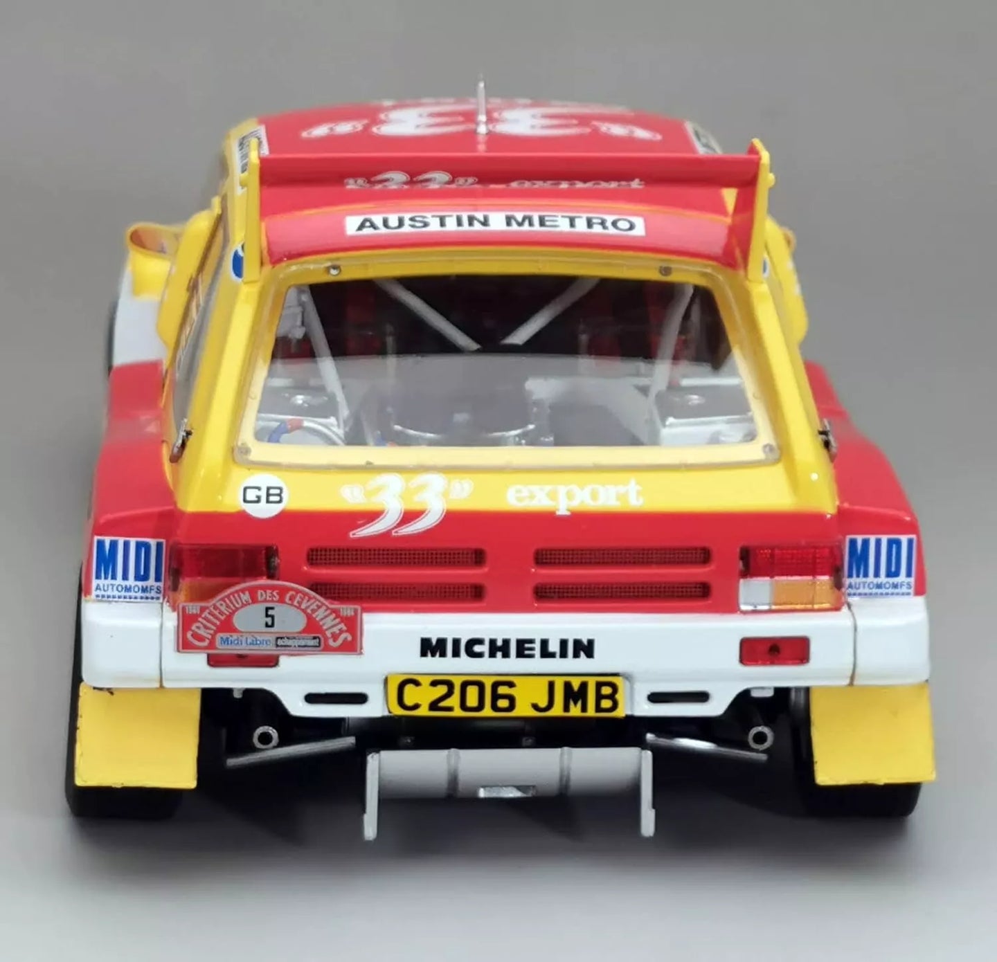 SUNSTAR MG METRO 6R4 No.5 1986 WINNER CRITERIUM DES CEVENNES (D.AURIOL, O.BERNARD)