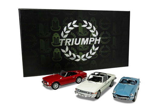 CORGI TRIUMPH TOPLESS COLLECTION, SPITFIRE MKIII, STAG MKII, TR6
