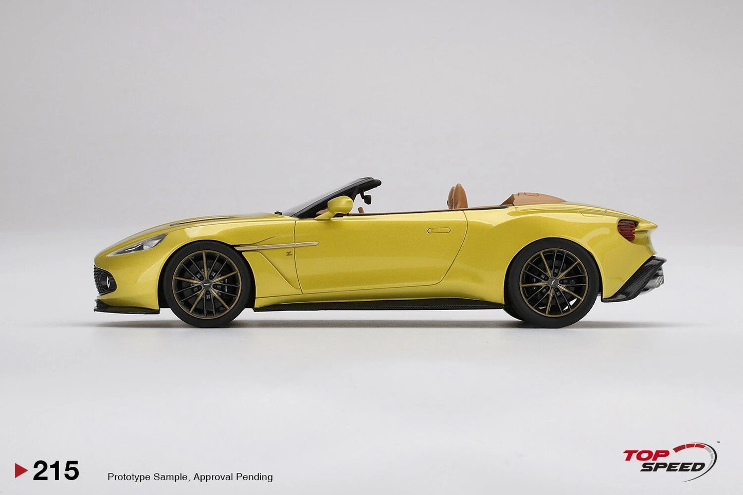 TOPSPEED ASTON MARTIN VANQUISH ZAGATO COSMOPOLITAN YELLOW