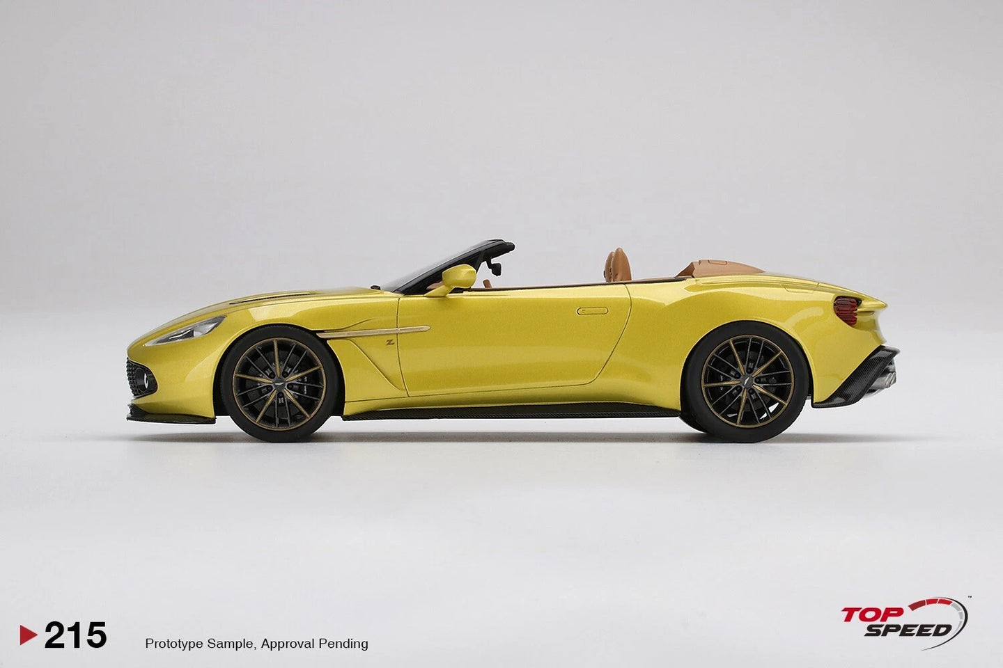 TOPSPEED ASTON MARTIN VANQUISH ZAGATO COSMOPOLITAN YELLOW