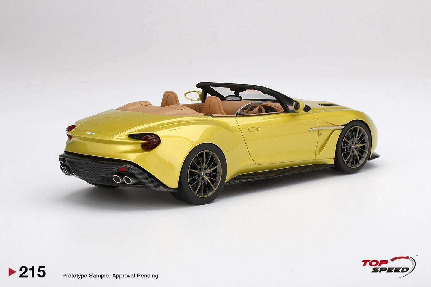 TOPSPEED ASTON MARTIN VANQUISH ZAGATO COSMOPOLITAN YELLOW