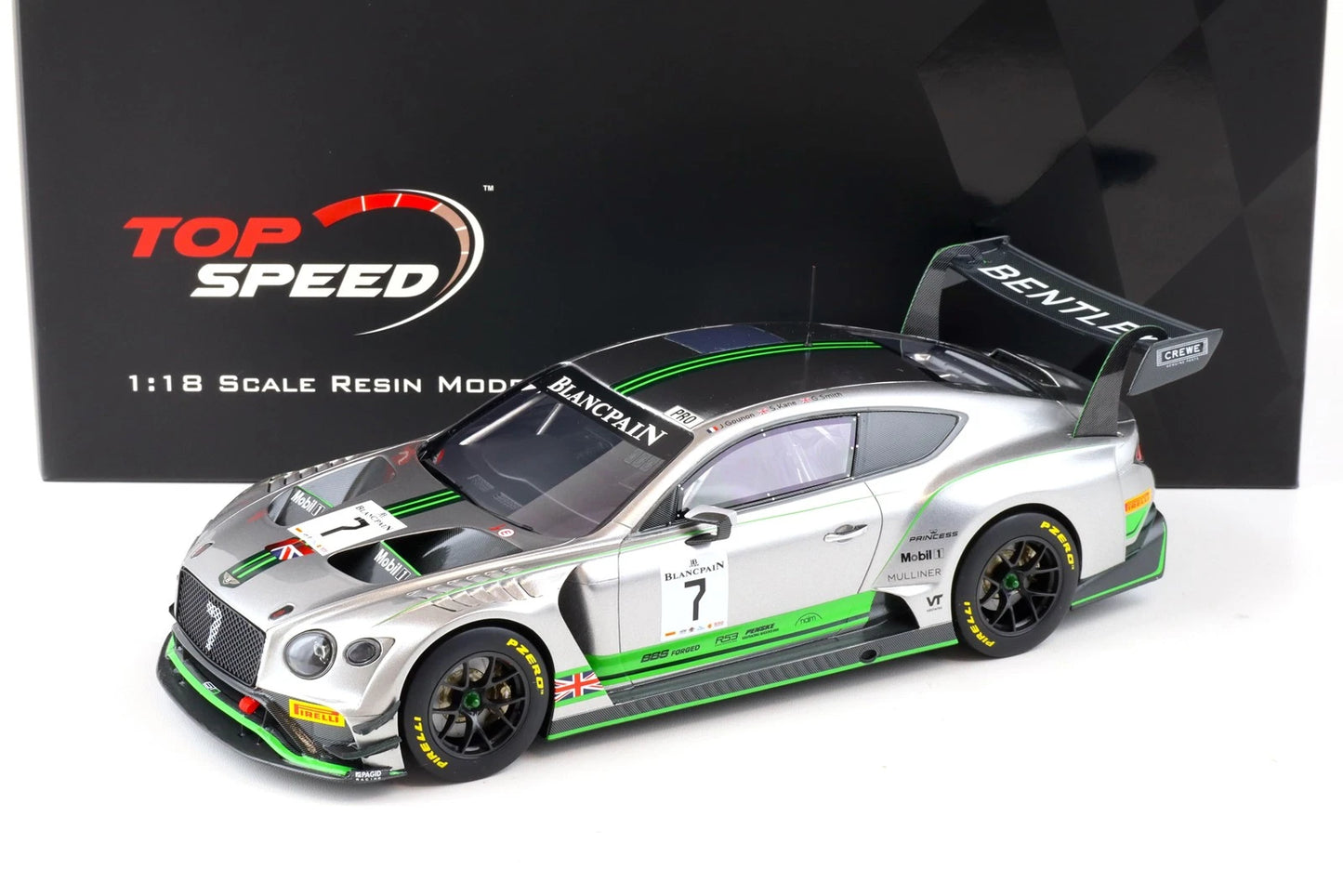 TOPSPEED BENTLEY CONTINENTAL GT3 #7 2018 BLANCPAIN GT SERIES MONZA