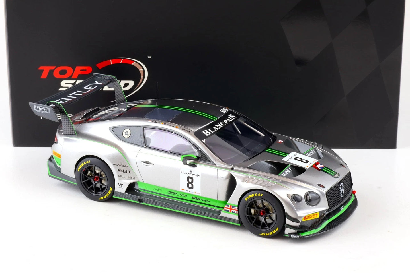 TOPSPEED BENTLEY CONTINENTAL GT3 #8 2018 BLANCPAIN GT SERIES MONZA