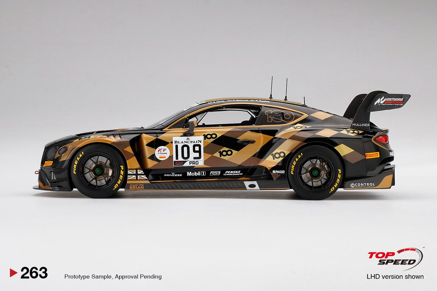 TOPSPEED BENTLEY CONTINENTAL GT3 NO.109