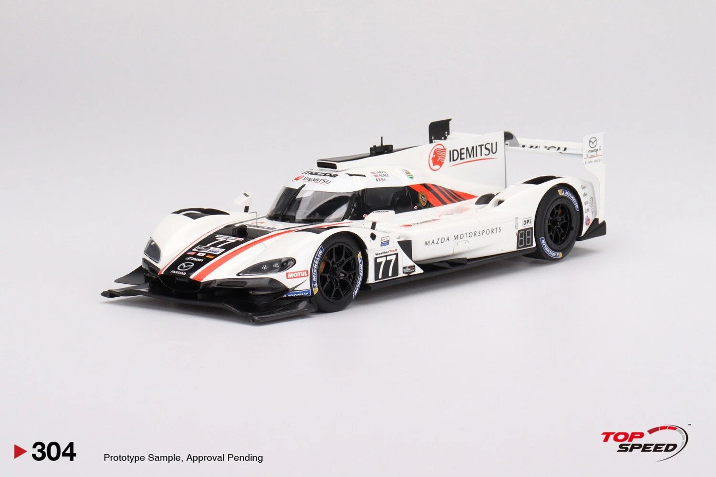 TOPSPEED TS0304 1/18 MAZDA RT-24P DPI NO.77 MAZDA TEAM JOEST IMSA DAYTONA 24 HR.2ND PLACE
