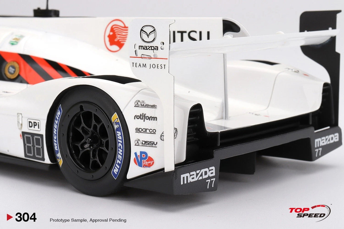 TOPSPEED TS0304 1/18 MAZDA RT-24P DPI NO.77 MAZDA TEAM JOEST IMSA DAYTONA 24 HR.2ND PLACE