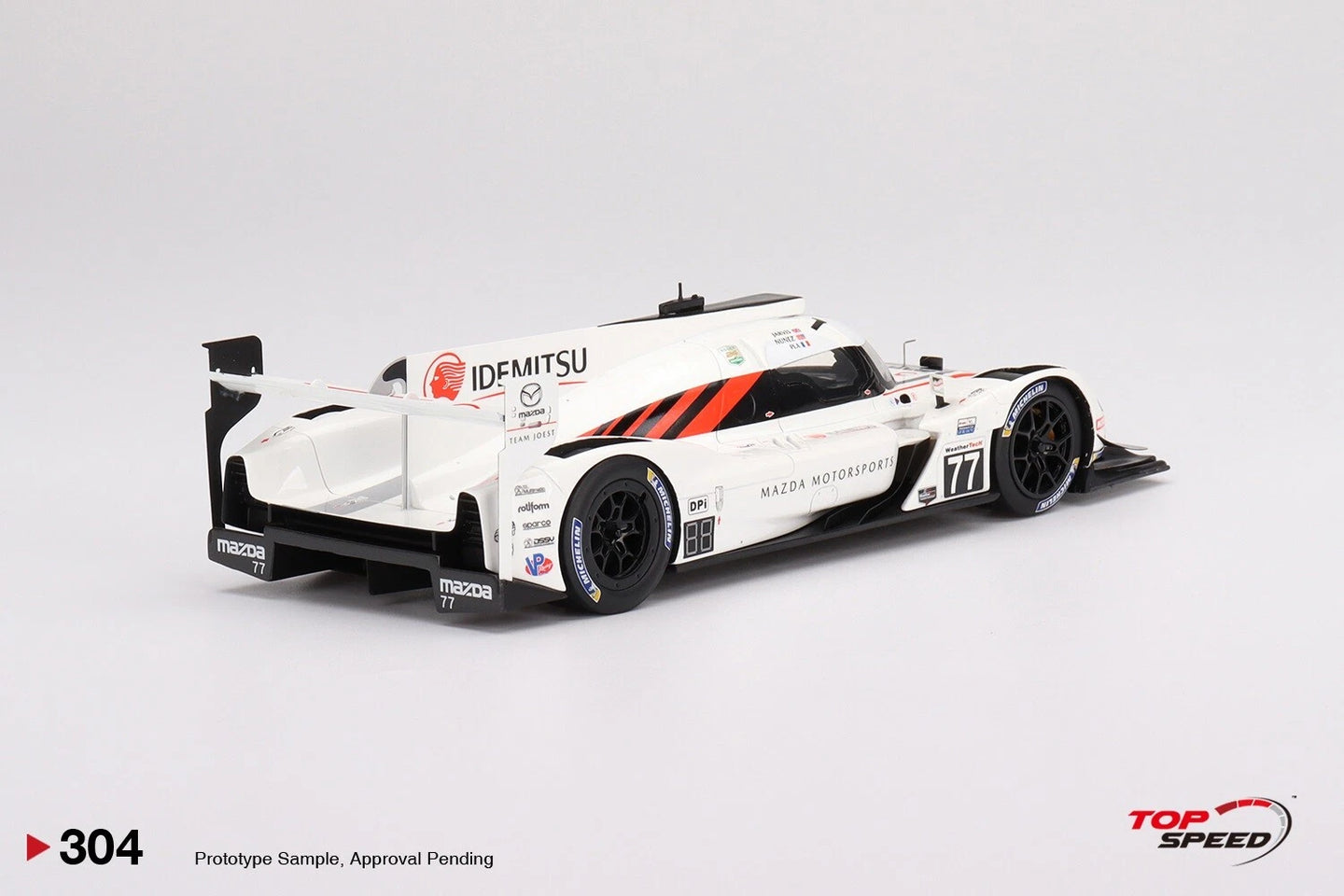 TOPSPEED TS0304 1/18 MAZDA RT-24P DPI NO.77 MAZDA TEAM JOEST IMSA DAYTONA 24 HR.2ND PLACE