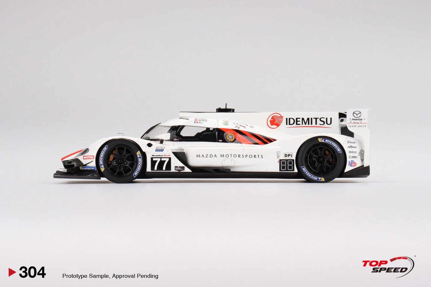 TOPSPEED TS0304 1/18 MAZDA RT-24P DPI NO.77 MAZDA TEAM JOEST IMSA DAYTONA 24 HR.2ND PLACE