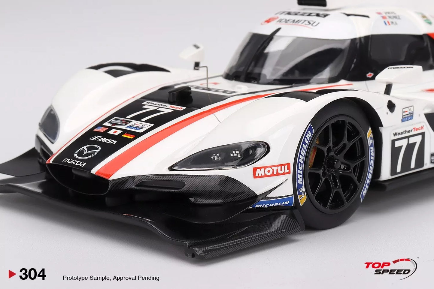 TOPSPEED TS0304 1/18 MAZDA RT-24P DPI NO.77 MAZDA TEAM JOEST IMSA DAYTONA 24 HR.2ND PLACE