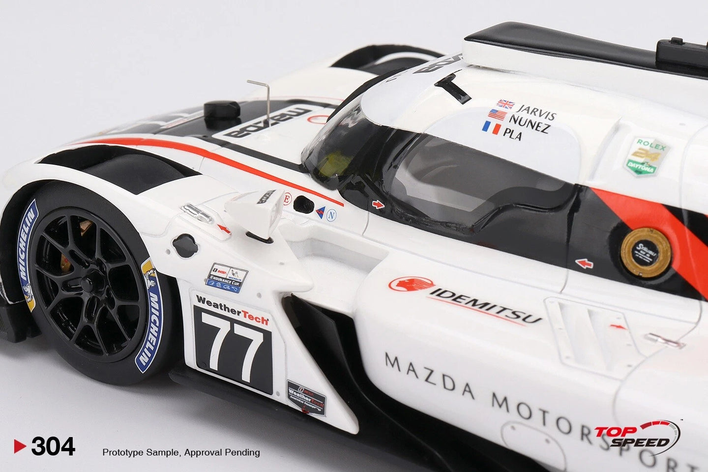TOPSPEED TS0304 1/18 MAZDA RT-24P DPI NO.77 MAZDA TEAM JOEST IMSA DAYTONA 24 HR.2ND PLACE