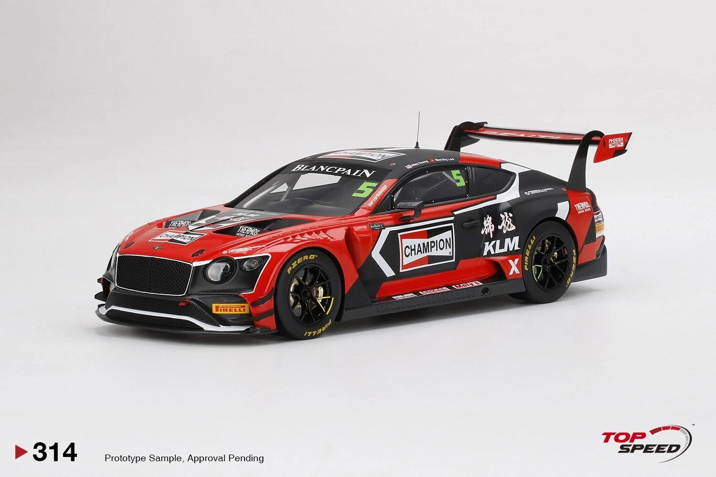 TOPSPEED BENTLEY CONTINENTAL GT3 NO.5 CHAMPION 2018 BLANCPAIN