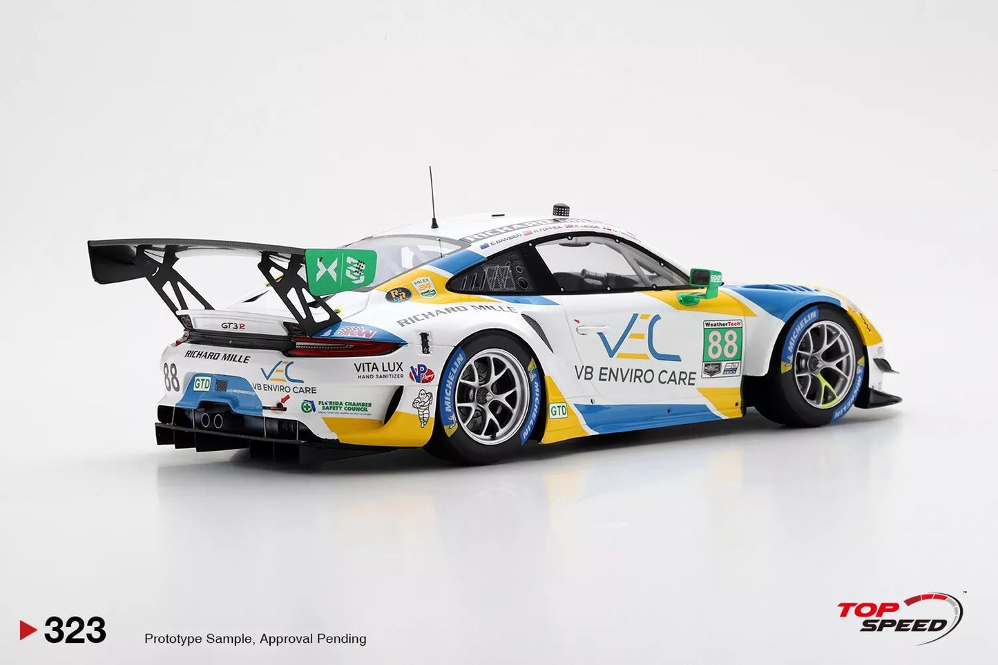 TOPSPEED PORSCHE 911 GT3.R NO.88 2021 DAYTONA 24HR TEAM HARDPOINT EBM