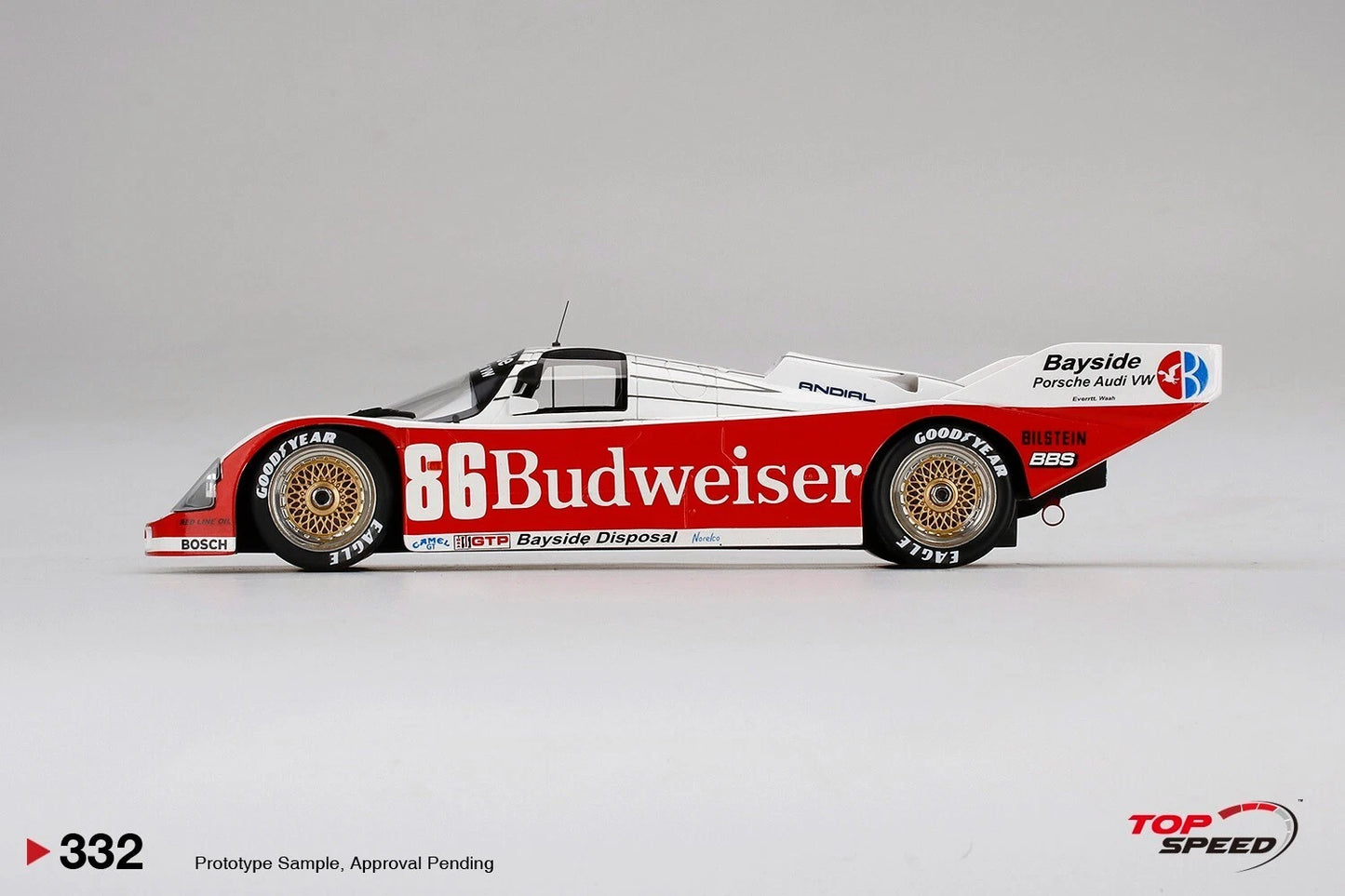 TOPSPEED PORSCHE 962 NO.86 BAYSIDE DISPOSAL RACING 1987 SEBRING 12 HOURS