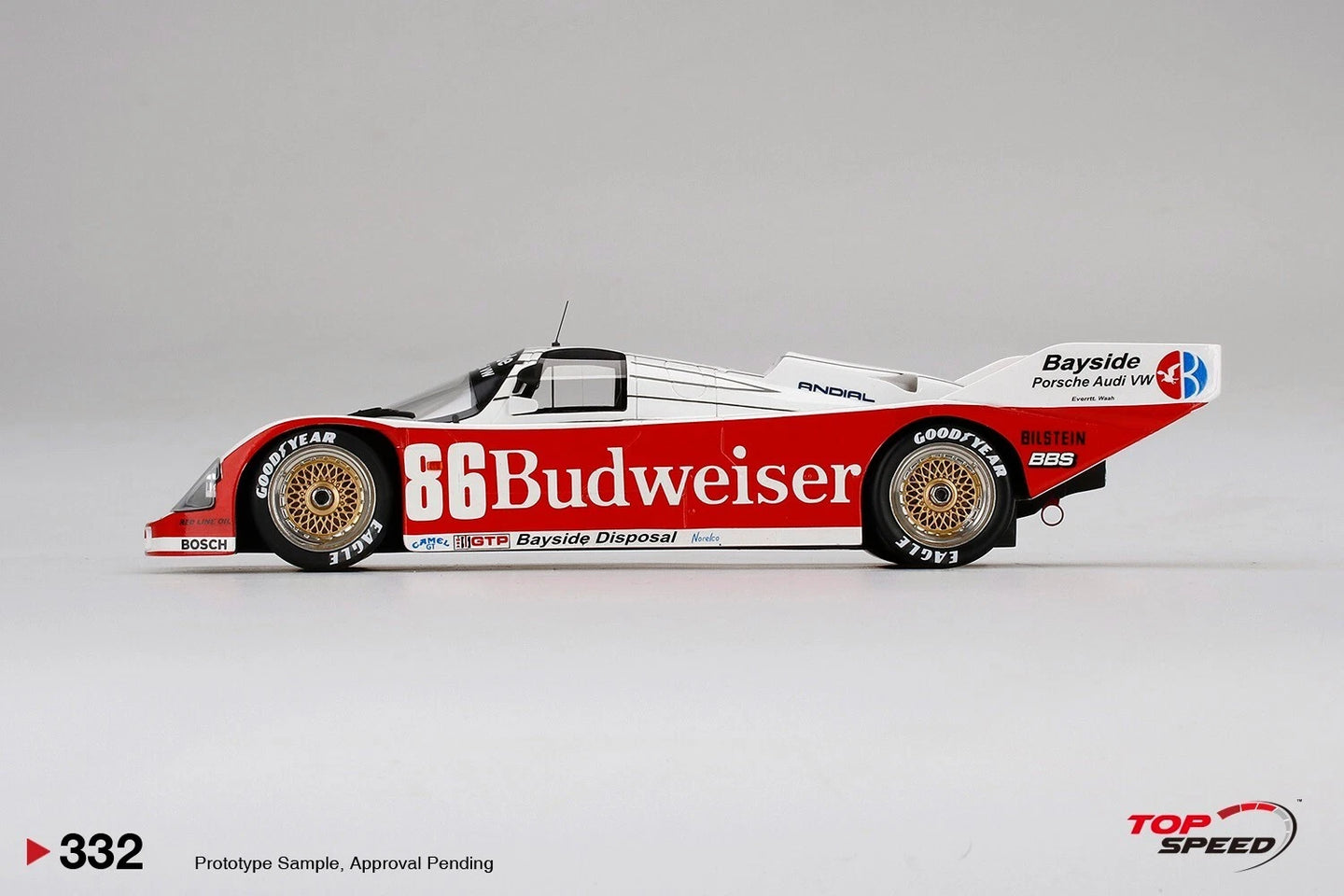 TOPSPEED PORSCHE 962 NO.86 BAYSIDE DISPOSAL RACING 1987 SEBRING 12 HOURS