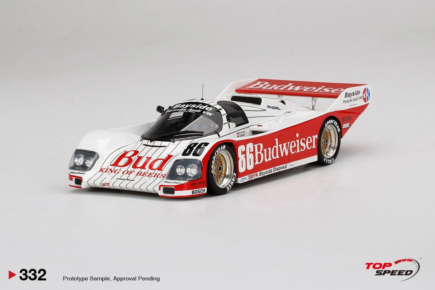 TOPSPEED PORSCHE 962 NO.86 BAYSIDE DISPOSAL RACING 1987 SEBRING 12 HOURS