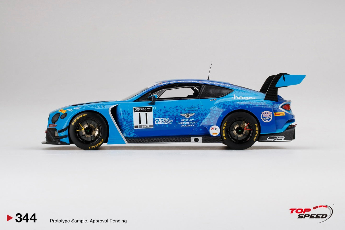 TOPSPEED BENTLEY CONTINENTAL GT3 NO.11 TEAM PARKER 2020 TOTAL 24 HRS OF SPA