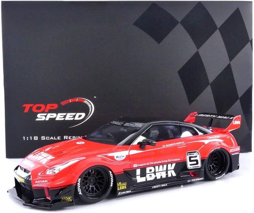 TOPSPEED WORKS GT NISSAN 35GT-RR VER.1 RED/BLACK LB-SILHOUETTE 2016